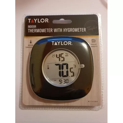 Taylor 1745BK 4 Digital Indoor Thermometer and Hygrometer with