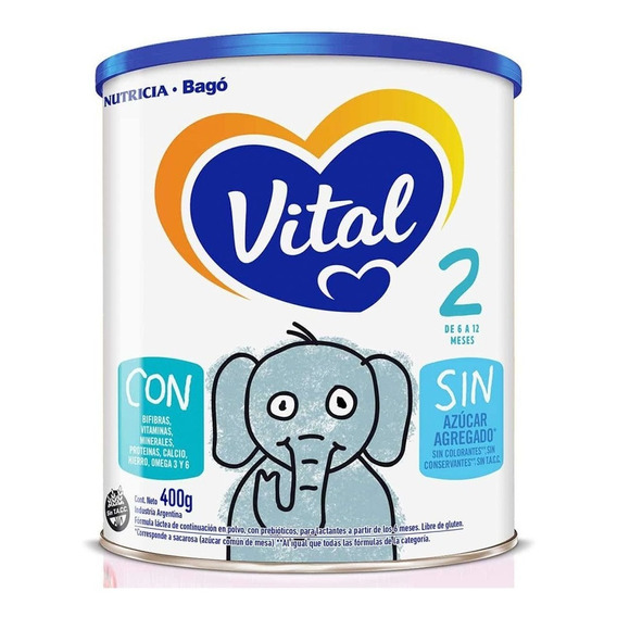 Vital 2 Nf Leche Polvo Lata X 800 Gr