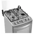 Cocina Mueller Decorato 4B color inox con puerta con visor 220V