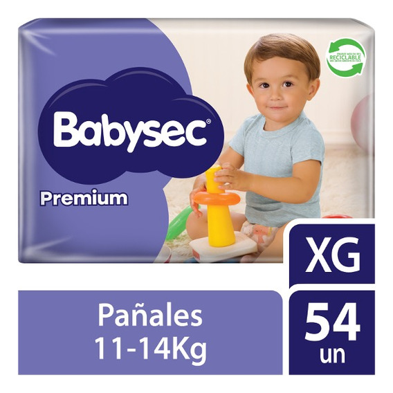 Pañales De Bebé Babysec Premium Flexiprotect 54 Un Xg