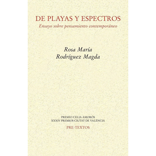 De Playas Y Espectros, De Rodríguez Magda, Rosa María. Editorial Pre-textos, Tapa Blanda En Español