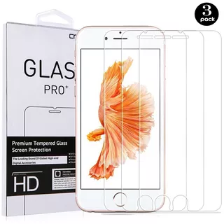 Kit 3 Glass Pro Protectores De Pantalla Para iPhone 6/ 6s