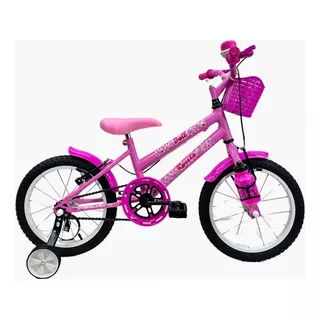 Bicicleta Infantil Aro 16  Feminina + Rodinhas Laterais