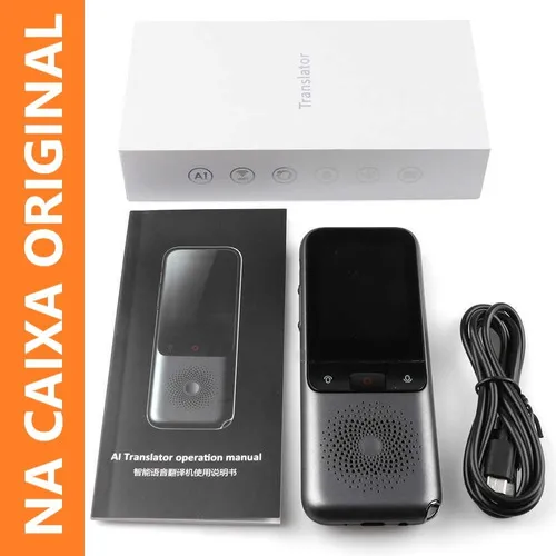 T10 Pro Tradutor de idioma instantâneo, WiFi on-line leitura de fotos offline 138 idiomas Bluetooth tradutor estrangeiro em tempo real dispositivo de tradução bidirecional (preto)