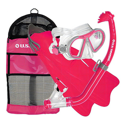 Kit Para Agua Us Divers L / Xl Rosado Diginet