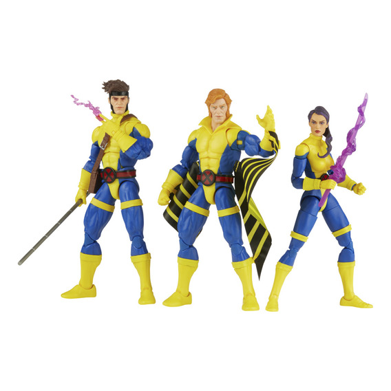 Marvel Legends Pack De 3 Figuras Gambit, Banshee Y Psylocke