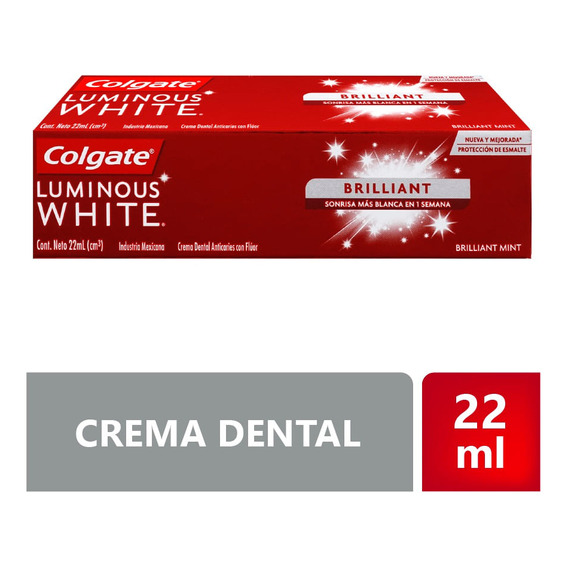 Crema Dental Colgate Luminous White Brilliant X 22ml