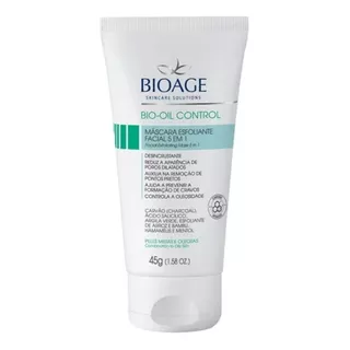 Máscara Facial Esfoliante Carvão Ativado Bio Oil Bioage 45g