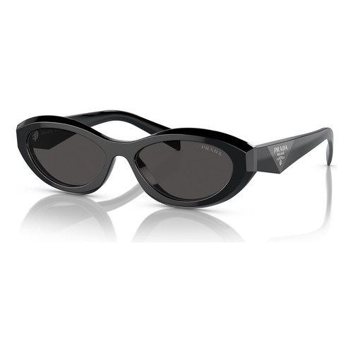 Gafas de sol Prada Black Dark Gray Pr 26zs 16k08z 55, color negro, marco, color negro, color varilla, color negro, lente negra, color negro