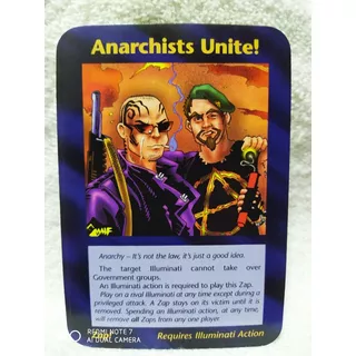 Card Illuminati Rpg Anarchists United Nova Ordem Mundial Nwo