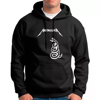 Buzo Hoddie Capota Cerrado Metallica Rock 03