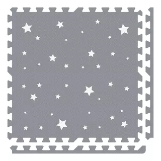 Nuzu - Tapete Armable De Foam Gris Obscuro De Estrellas