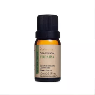 Oleo Essencial De Copaiba 100% Puro Frasco 10ml Via Aroma