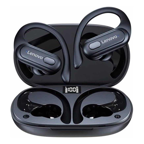 Auriculares inalámbricos Lenovo Xt60 True Bluetooth 5.3, color negro, luz de agua