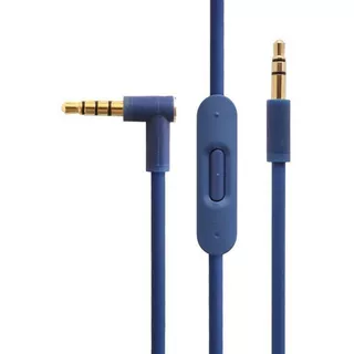 Cable Remplazo Para Audifonos Beats, Skullcandy, Monster Color Azul