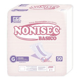 Nonisec Pañal Para Adultos Básico Recto Grande G 50 Unidades 45-80 Kg