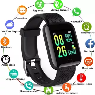 Reloj Inteligente 116 Plus D13 Smartwatch Fit Android iPhone