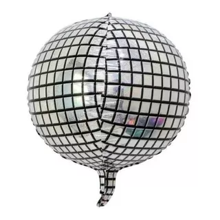 Globo Metalico Bola De Disco 4d. Fiesta Rock And Roll 