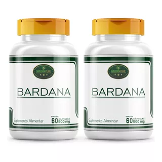 Bardana Em Capsulas De 500 Mg Kit Com 2 Potes 100% Natural