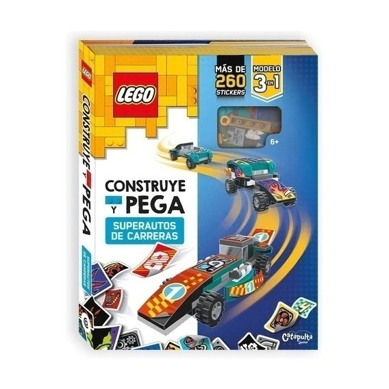 Libro Lego Construye Y Pega Super Autos De Carrera - Lego
