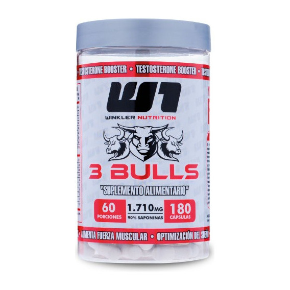 3 Bulls 180 Capsulas 60 Porciones - Winkler Nutrition