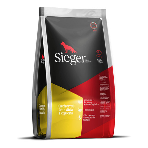 Alimento Sieger Super Premium sieger cachorro mordida pequeña para perro cachorro de raza pequeña sabor mix en bolsa de 3 kg