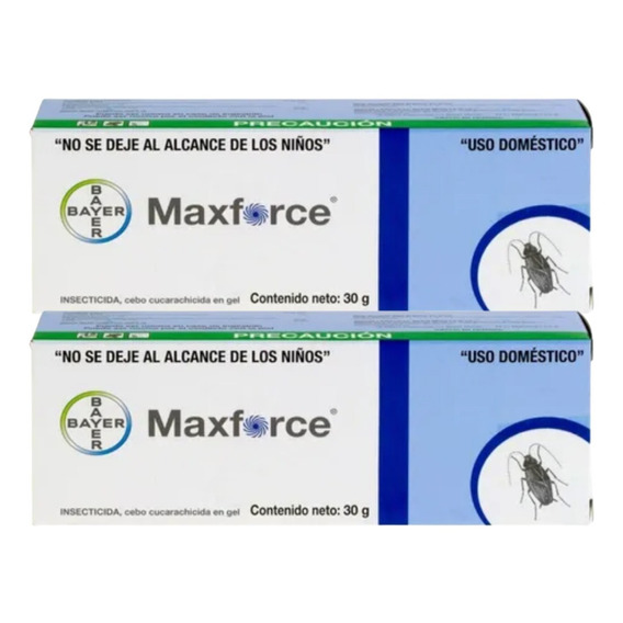 Maxforce 30gr Gel Veneno De Cucarachas Paquete 2 Jeringas