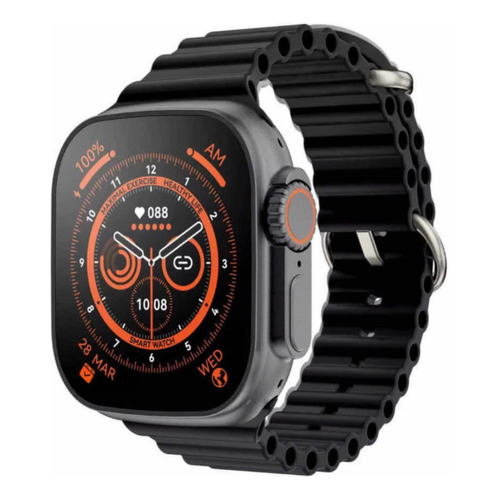 Reloj Inteligente T10 Ultra Smartwatch 49 Mm Llamadas Notificaciones Deportes Sensor De Ritmo Cardiaco Temperatura 