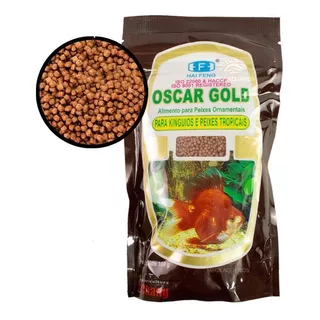 Ração P/ Peixes Oscar Gold 500 Gr Aquário Alevinos E Peixes