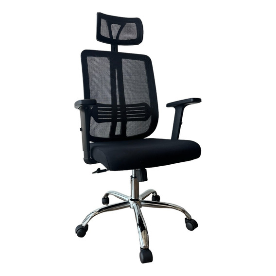 Silla De Oficina Ejecutiva Ergonómica Ajustable Con Cabecera