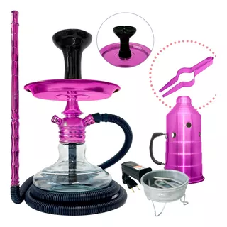 Narguile Black Hookah Mini Monster Completo Fogareiro Barato