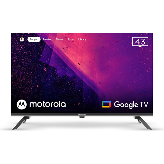 Smart Tv Motorola Android Tv 43 Full Hd Hdr + Comando De Voz