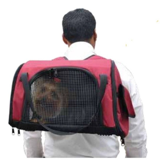 Maletin Morral Transportador Guacal Para Perros Y Gatos 