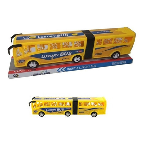 Autobus Flexible Colectivo Juguete Color Amarillo Personaje No