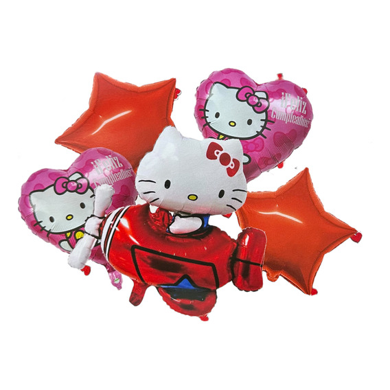 Set De Globos Hello Kitty Sanrio Kuromi My Melody 5pcs