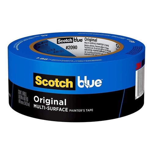 3m 2090 Masking Tape Azul 0.048 X 54.86 M Profesional