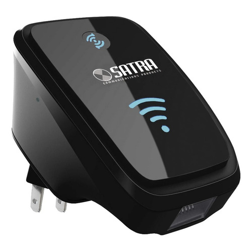 Satra Wifi Max, Extensor Repetidor Inalámbrico de WIFI 2.4GHZ 300Mbps Color Negro 220V