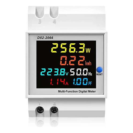 Medidor Eléctrico Monofásico Lcd Energía Factor Potencia