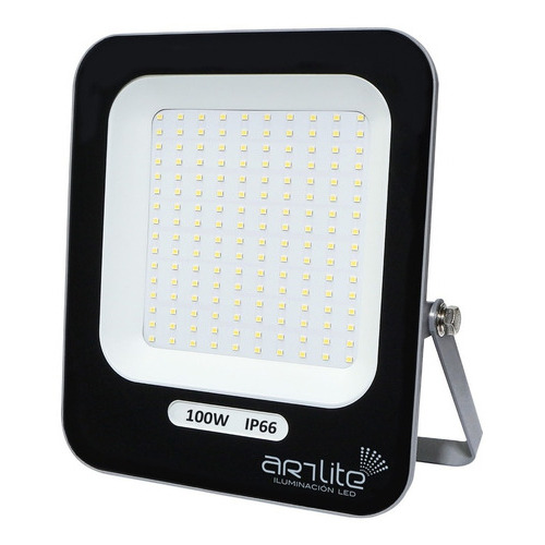 Reflector Lámpara Led 100w Uso Exterior Ip66 Luz Blanca Color de la carcasa Gris oscuro