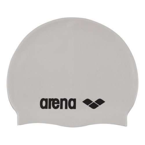 Gorra De Entrenamiento Arena Classic Silicone Color Blanco Talla Uni Diseño De La Tela Liso