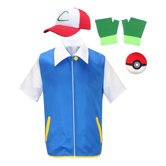 Disfraz De Ash Ketchum Para Niños, Fiesta De Halloween, Chaq