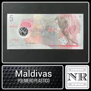 Maldivas - 5  Rufiyaa - 2017 - Unc - P# A26 - Plastico