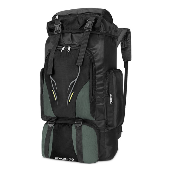 Mochila Impermeable 70l Para Senderismo Montañismo Campismo