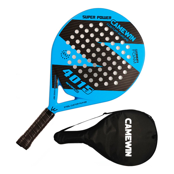 Paleta Padel Carbono Raqueta Profesional + Funda - El Rey