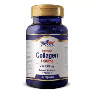 Colágeno Hidrolisado 1.000mg Com Vitamina C - 100 Cápsulas