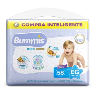 Pañales Bebe Bummis Premium Hiperpack X 58 Unids Talle Xg