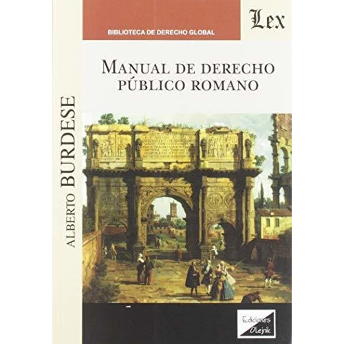 Manual De Derecho Publico Romano - Burdese, Alberto