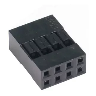 Kit C/ 20 Unidades Conector Alojamento Modu 2,54mm 2x4 Vias