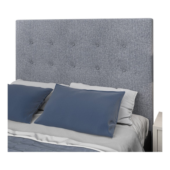 Respaldo Sommier Cama 2 Plazas Imperial 1.40 Dormitorio Color Gris Oscuro