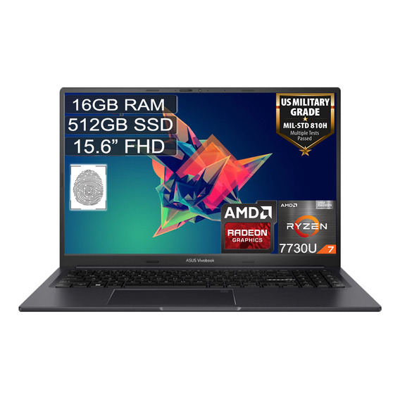 Portátil Asus M3504ya-bq294 Ryzen 7 7730u 16gb 512gb 15 Fhd